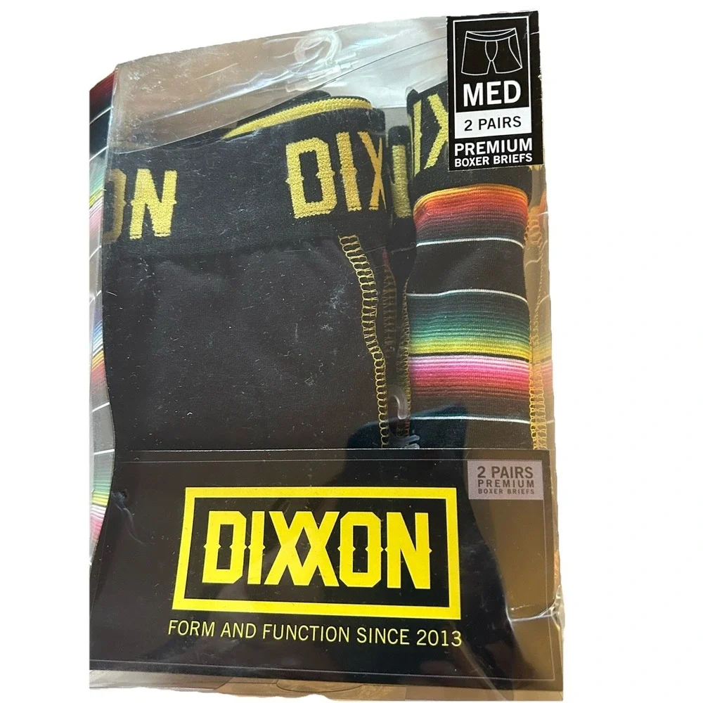 NIB Dixxon Flannel‎ Company  Men's Medium Premium Boxer Briefs 2 Pairs A Box